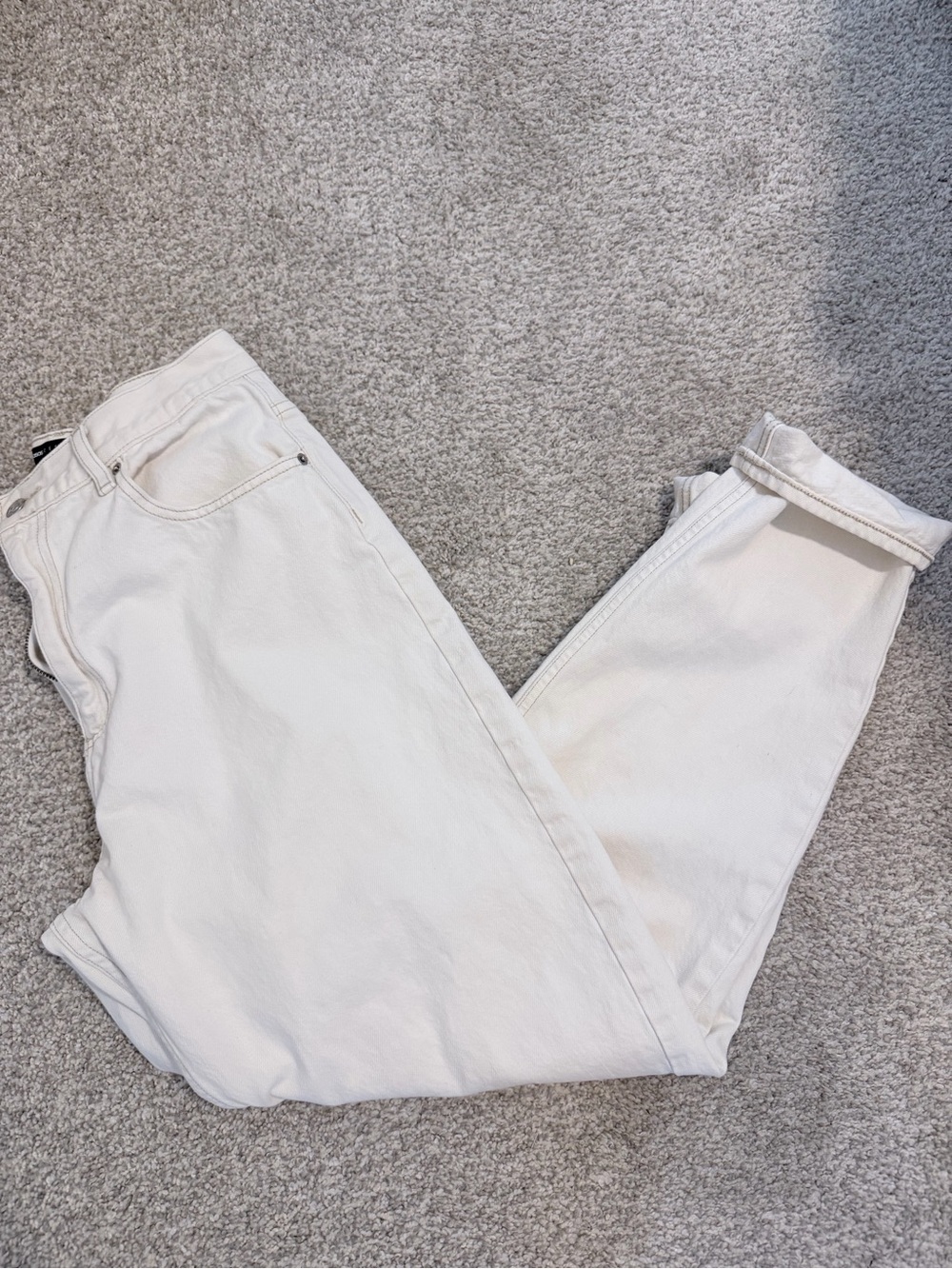 Cream High-Rise Straight Jeans ASOS